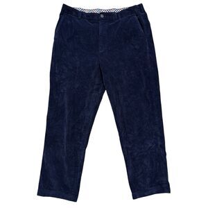 Brooks Brothers 346 Pants Mens 36x30 Navy Blue Classic Fit Straight Leg Corduroy